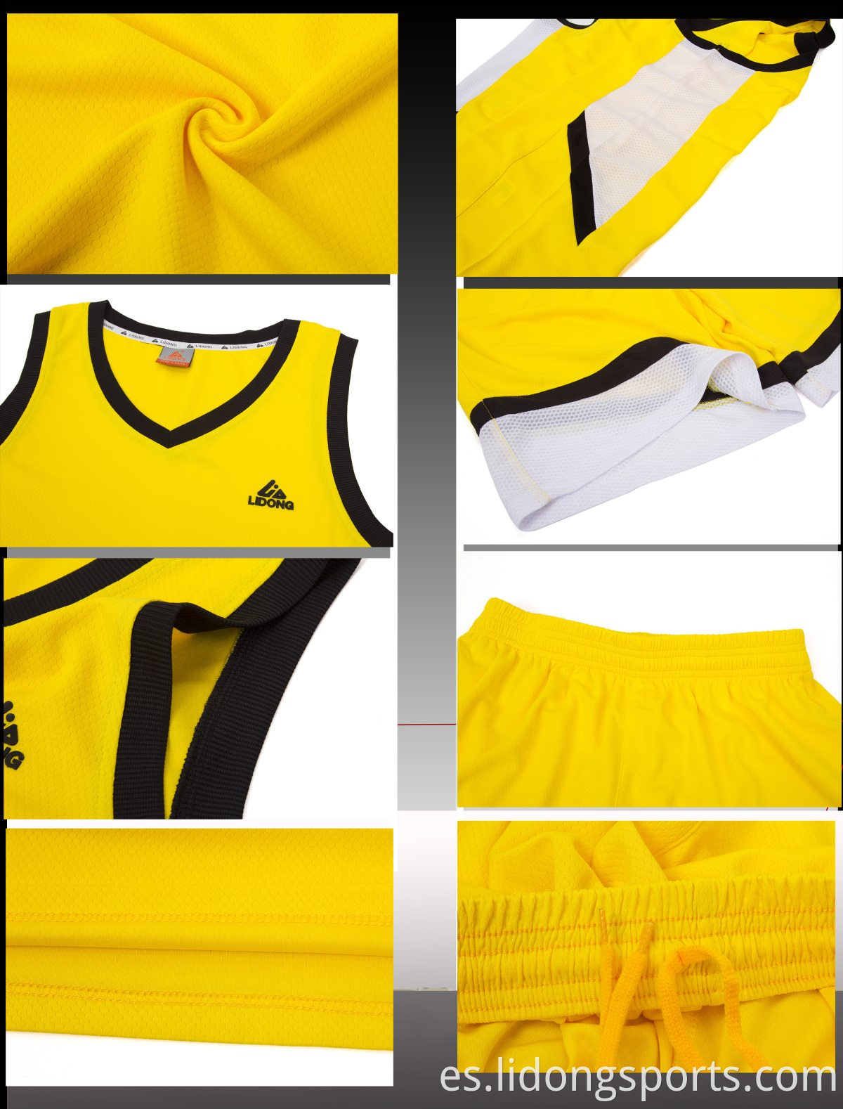 2021 Mejor diseño de uniforme de baloncesto color negro de tela seca rápida ropa de baloncesto